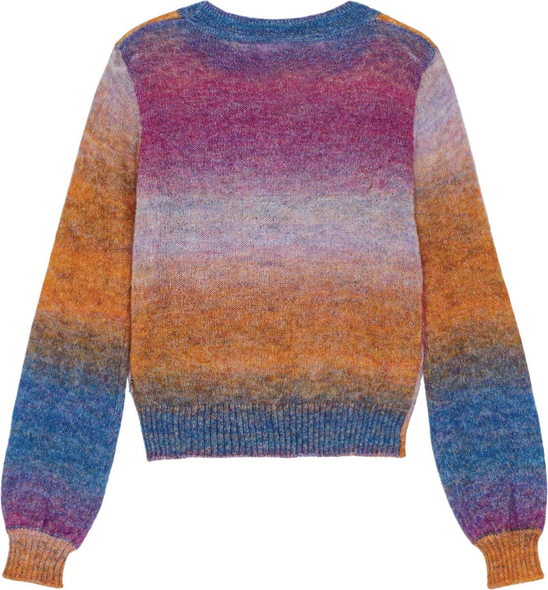 Gemina Rainbow Stripe Round Neck Sweater from Molo. 