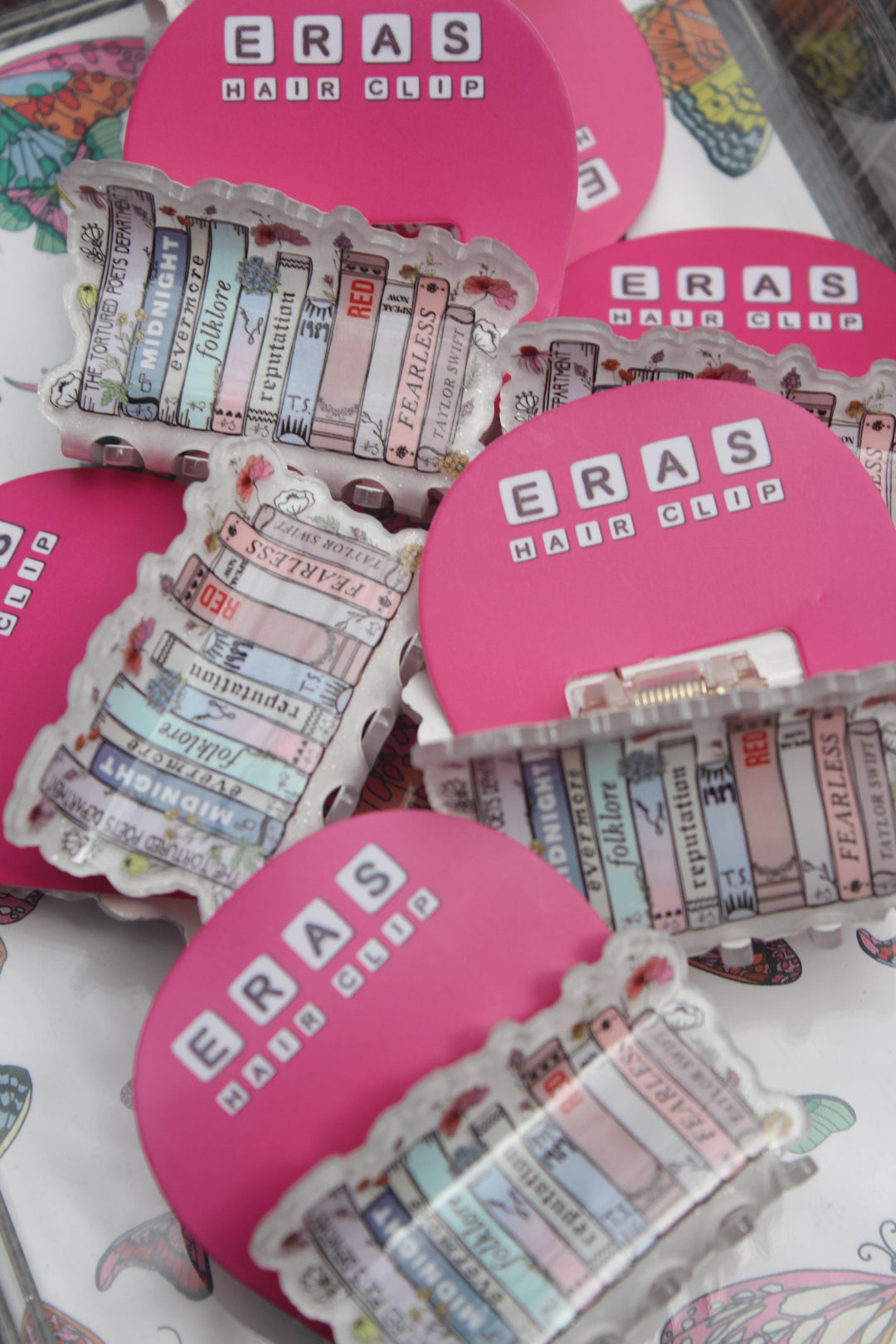 Claw Clip | Taylor Swift Inspired Book Print Claw Clip | Aspen Lane