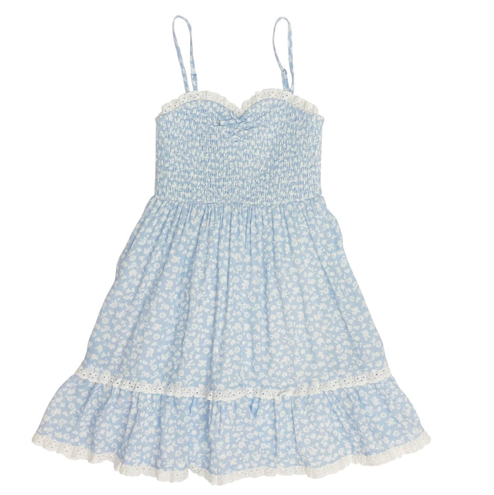 Tween Dresses | Dana Dress- Blue Ditsy Floral | Katie J NYC