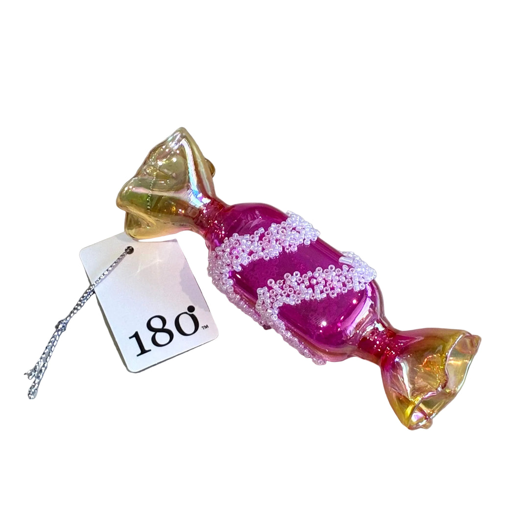 Holiday Ornament | Iridescent Candy Glass Ornaments- Assorted | One hundred 80 degrees