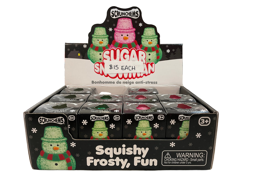 Squish Toys | Scrunchems Sugar Squish Snowman Squishy Fidget Toy - Assorted | Showcase
