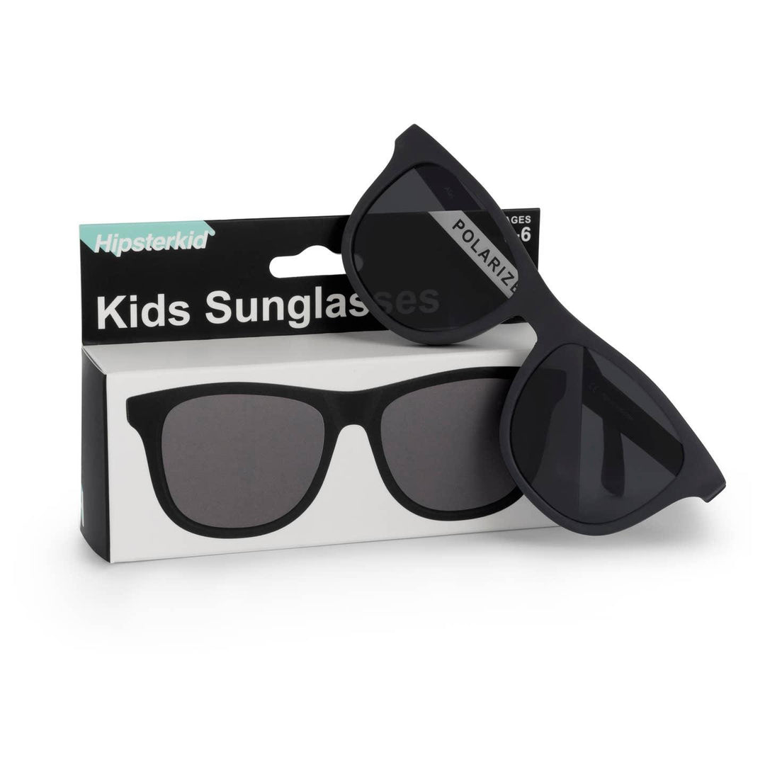 matte black sunglasses weefarer style. polarized lenses