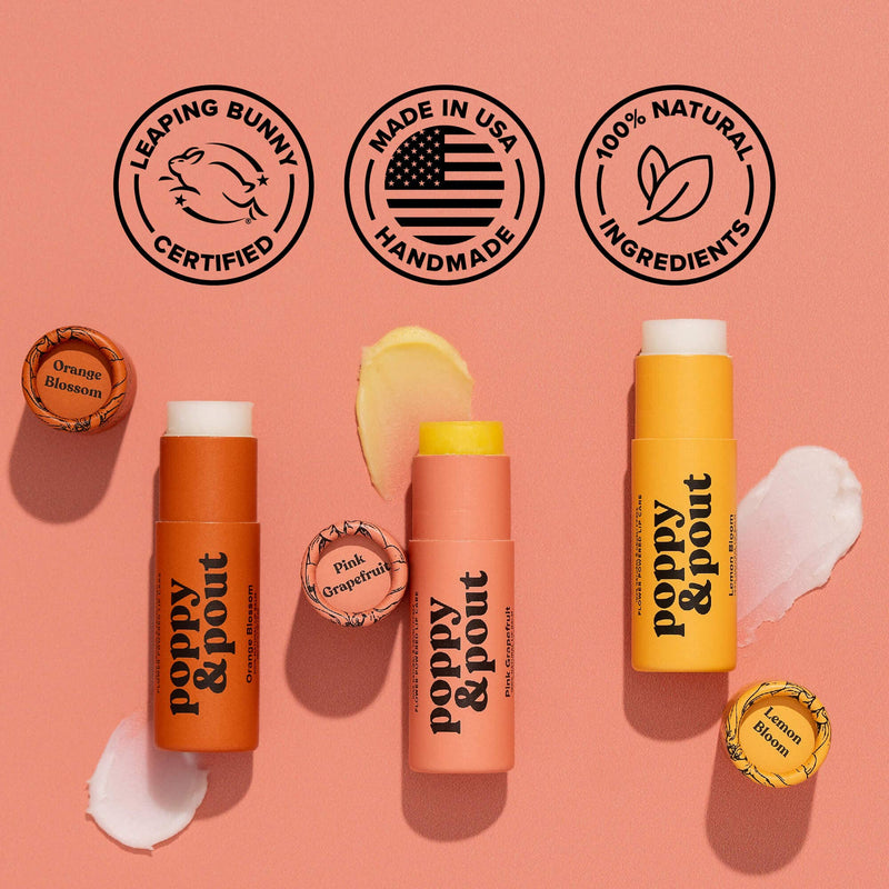 Lip Balm |Grapefruit Lip Balm | Poppy & Pout