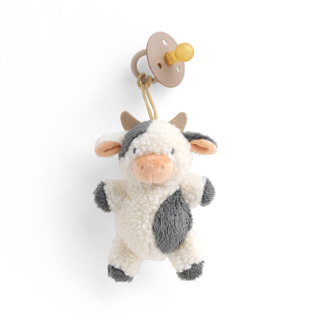 Baby Soothers | Natural Rubber Pacifier and Plush - Cow | Itzy Ritzy