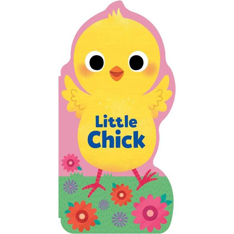 board book in the shape of a little chick with an animated chick on the cover. 