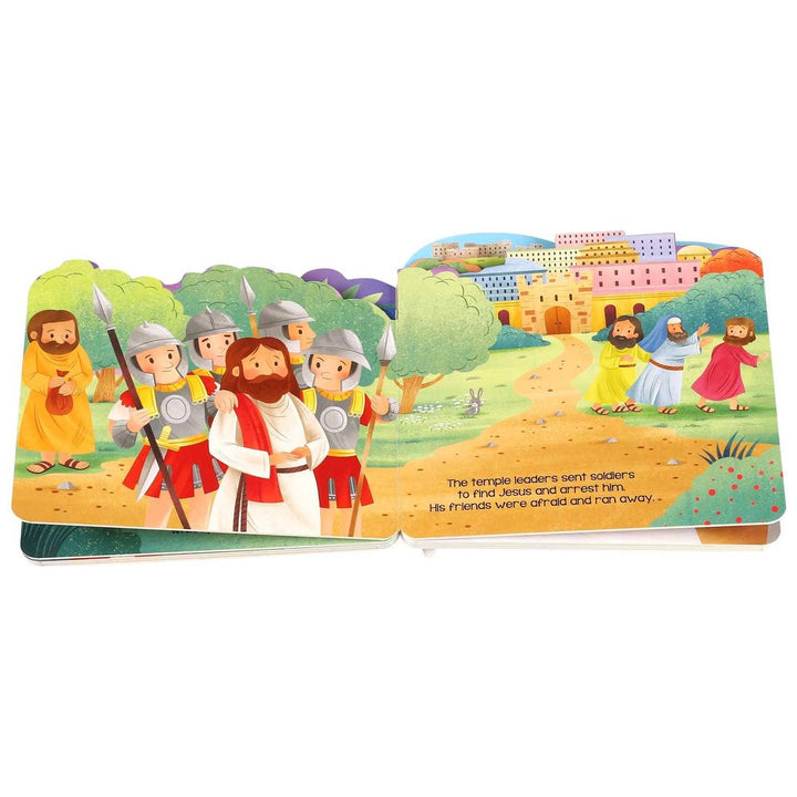 sample inside pages telling the story of Jesus Christ. 