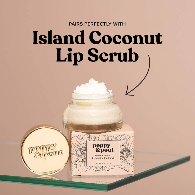 Lip Balm | Island Coconut Lip Balm | Poppy & Pout