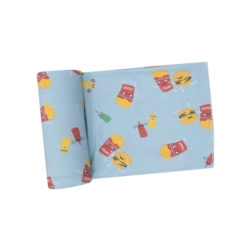 Baby Swaddle | Fast Food - Blue | Angel Dear