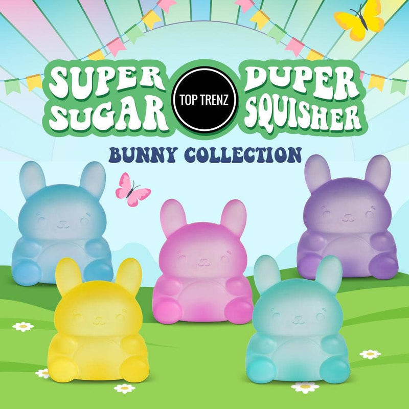 Squish Toys | Super Duper Sugar Squisher Toy - Easter Bunny | Top Trenz