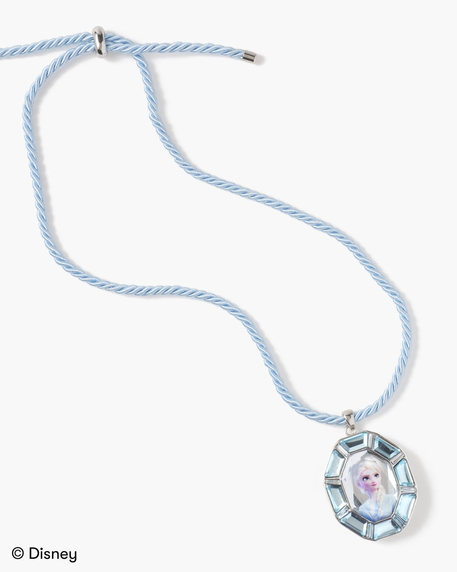 Necklace with a pendant featuring a character from Disney on a white background