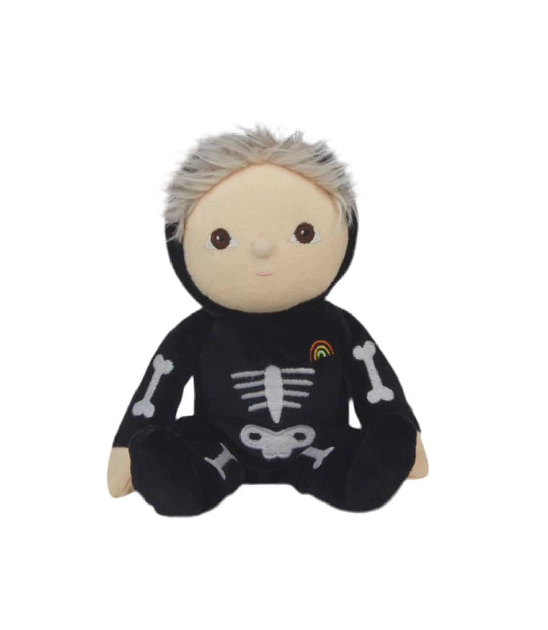 Heirloom Quality Toys | Dinky Dinkum Doll - Scully Skeleton- Black | Olli Ella