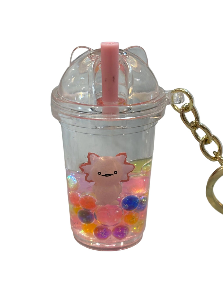 Key Chain | Axolotl Floaty Figurine Boba Charm | BC Mini