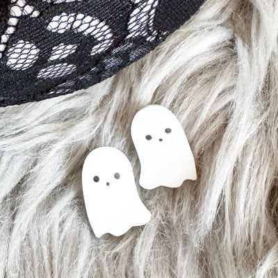 Earrings | Mini Ghost Stud Earrings| Sandy + Rizzo