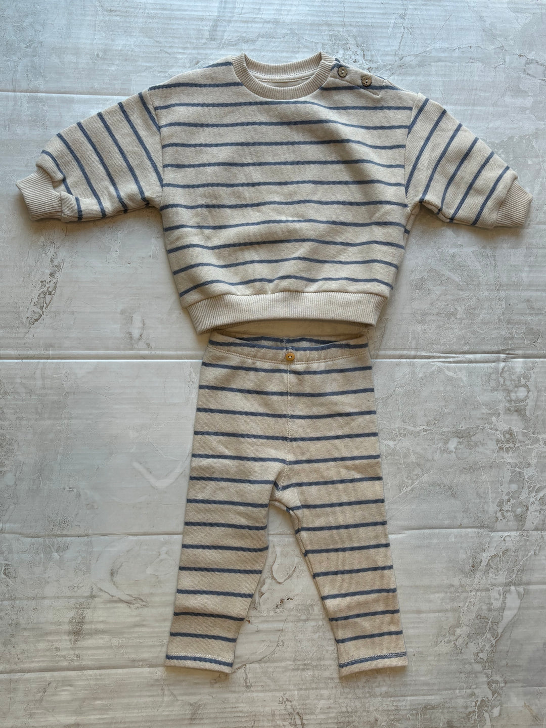 Baby Boy Sets | 2 PCS: Striped Jersey Sweater and Pants | Play Up