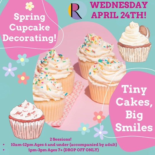 Event | Spring Theme Cupcake Decorating Event Wednesday, April 24th |The Ridge Shop