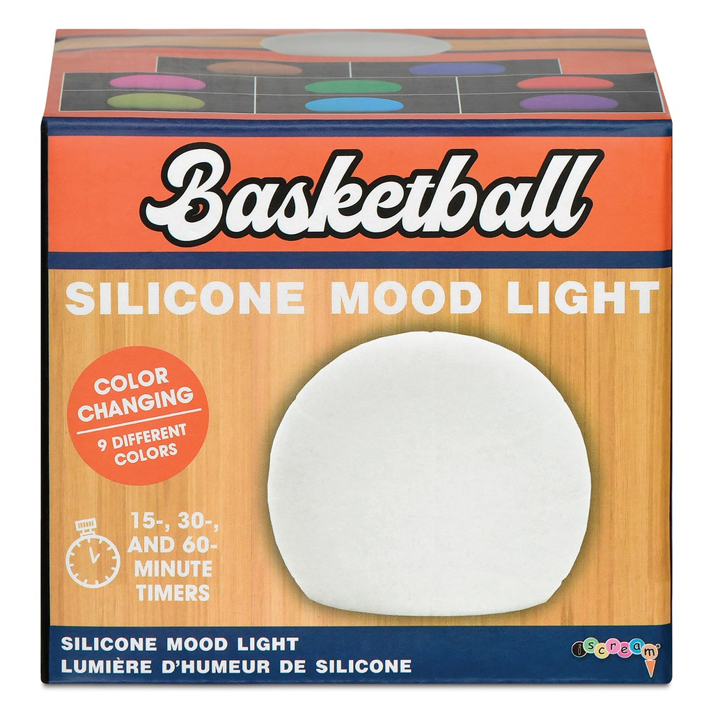 Basketball-shaped silicone mood light packaging with colorful design