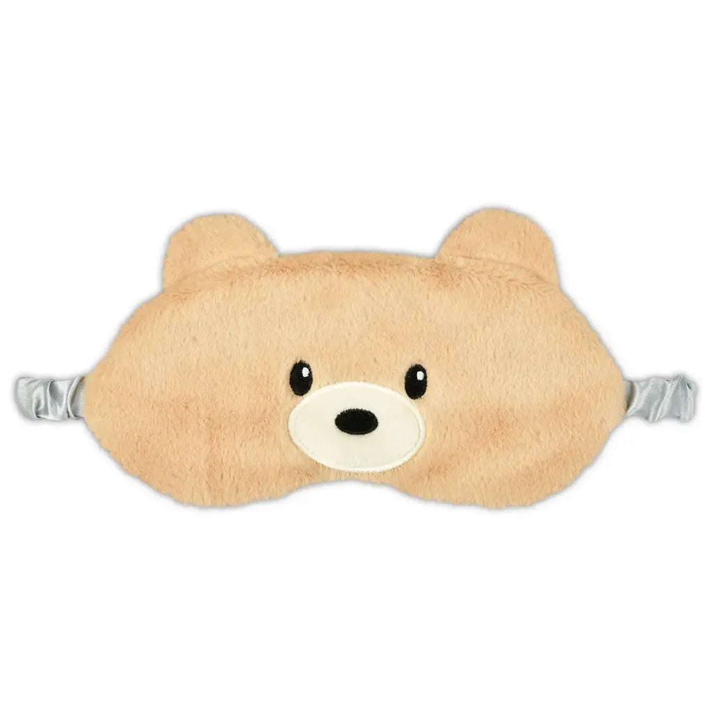 Bear-shaped eye mask on a white background