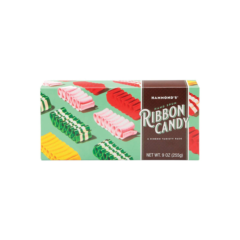 Candy Ribbon Candy Christmas Gift Box 9oz | Hammond&