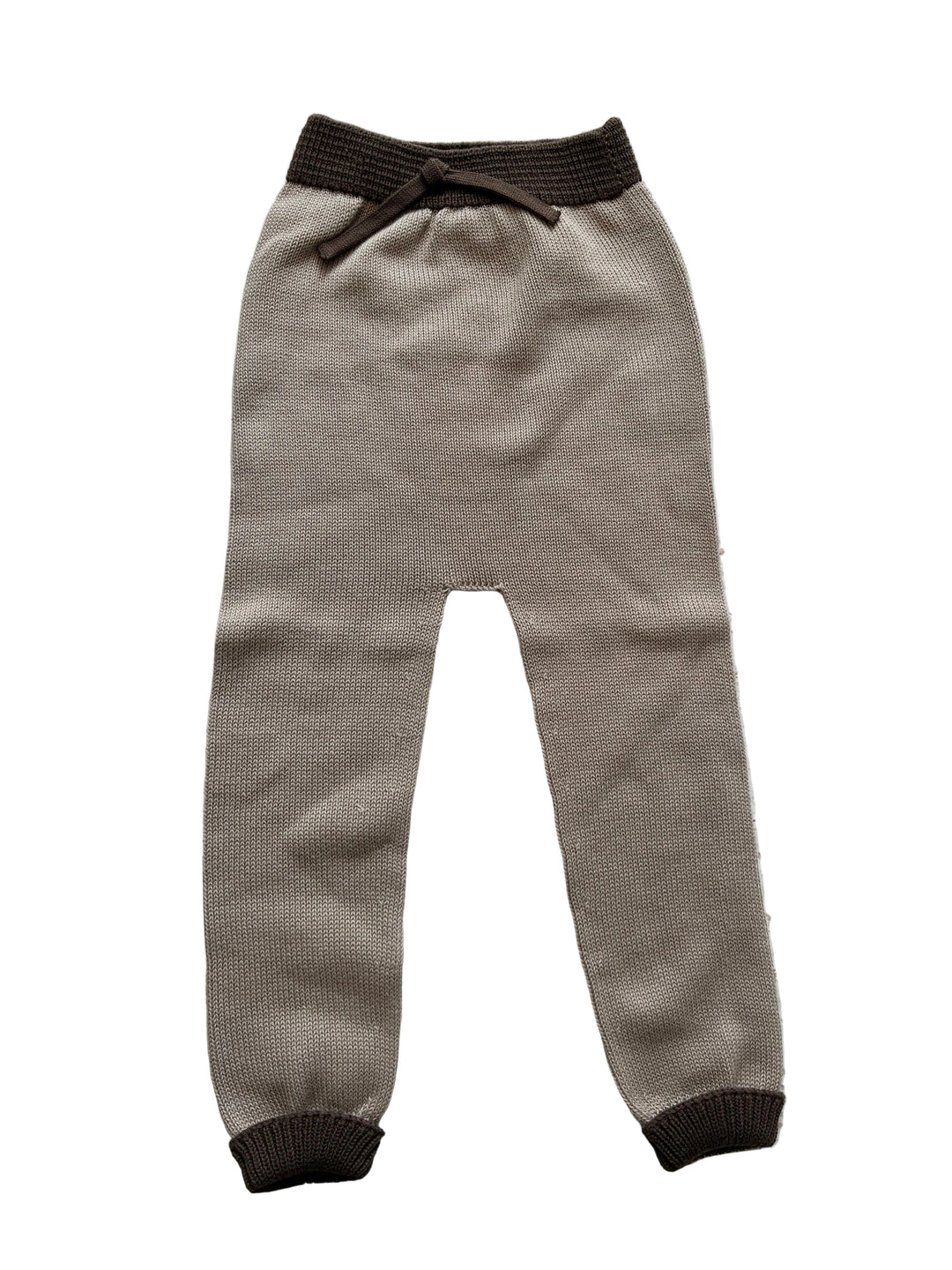 Baby Boy Bottoms | Knit Trousers- Dune Coffee | Li and Me