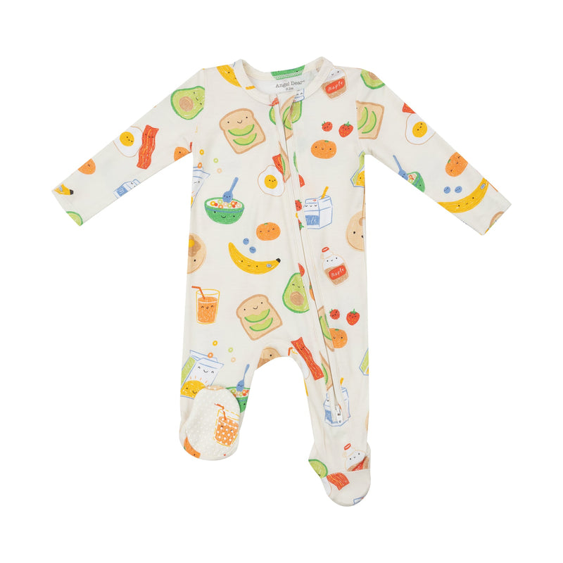 Baby Footie | 2 Way Zipper - Breakfast Time | Angel Dear