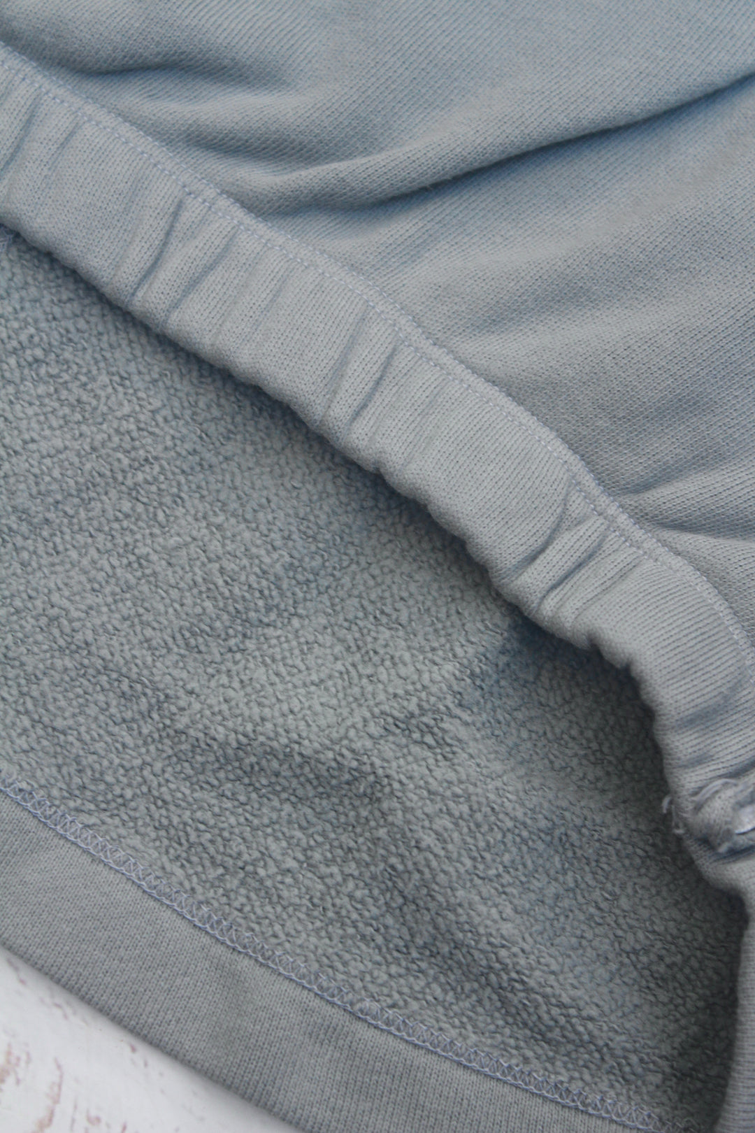 Tween Tops | Raw Edge Cotton Tunic with Side Shirring - Blue Moon | Tenly