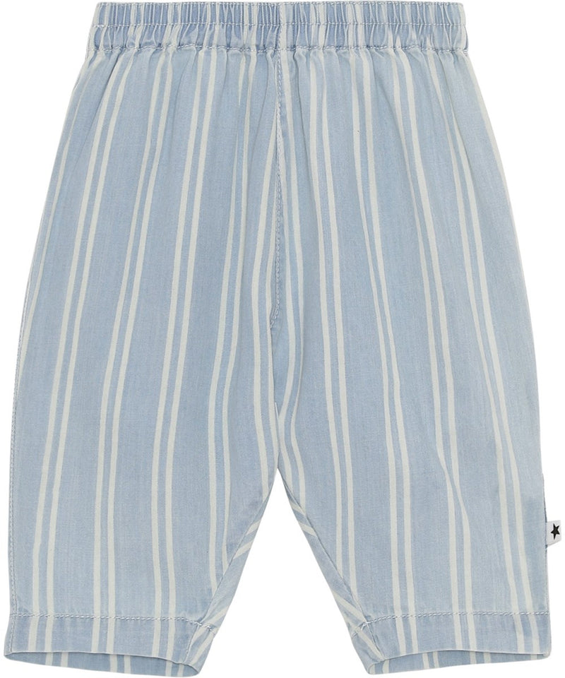 Baby Pants | Soy Soft - Striped Chambray | Molo