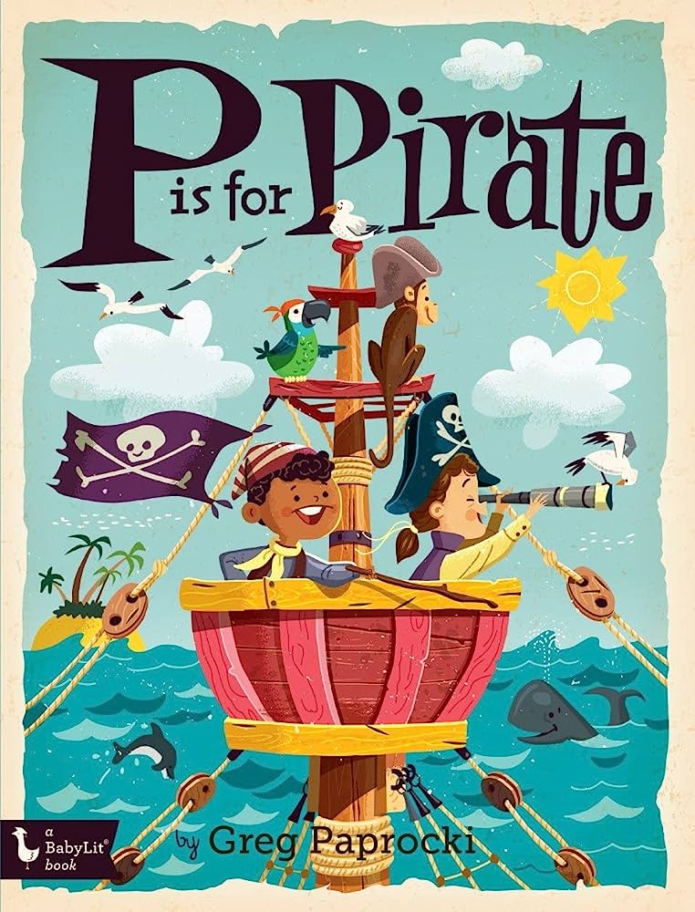 Board Book | P is for Pirate | Baby Lit
