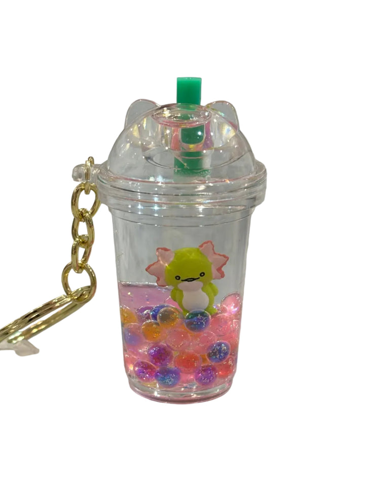 Key Chain | Axolotl Floaty Figurine Boba Charm | BC Mini