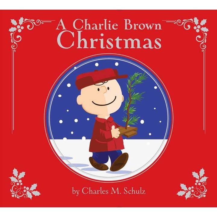 hardcover book called ' A Charlie Brown Christmas ' with a picture of Charlie Brown