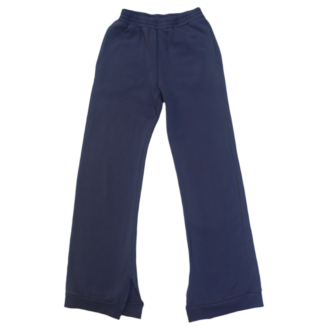 Tween Bottoms | Fleece Split Hem Pocket Pant- Indigo Storm | Tenly