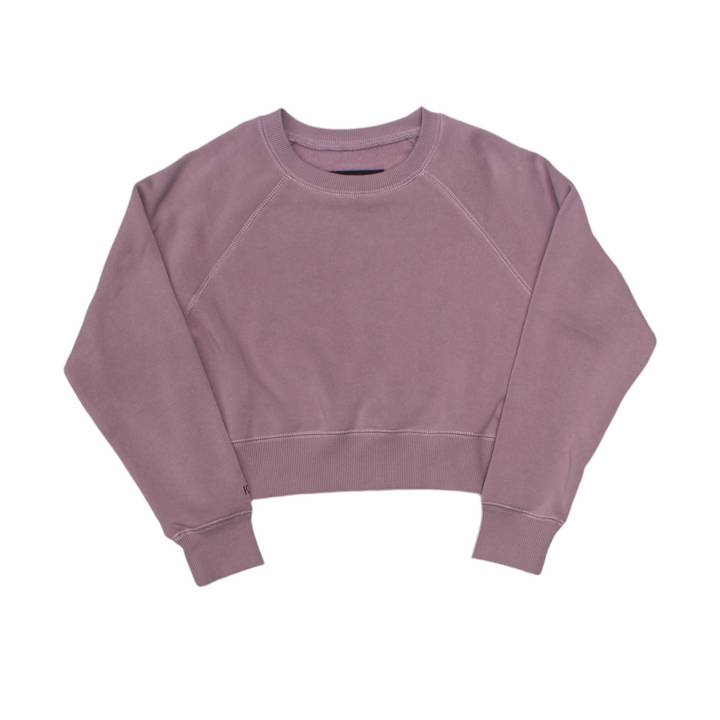 Mauve sweatshirt on a white background