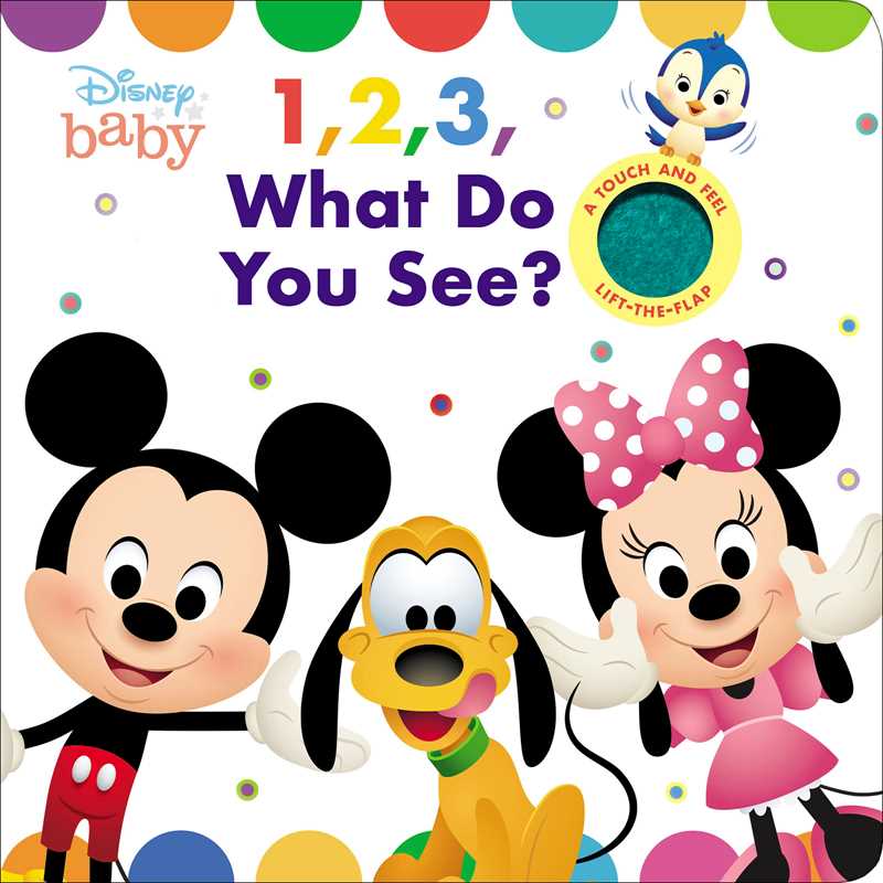 Children's book cover featuring Mickey Mouse, Pluto, and Minnie Mouse with Disney Baby branding.