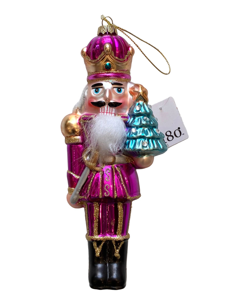 Holiday Ornament | Nutcracker Christmas Glass Ornament - Assorted | One hundred 80 degrees