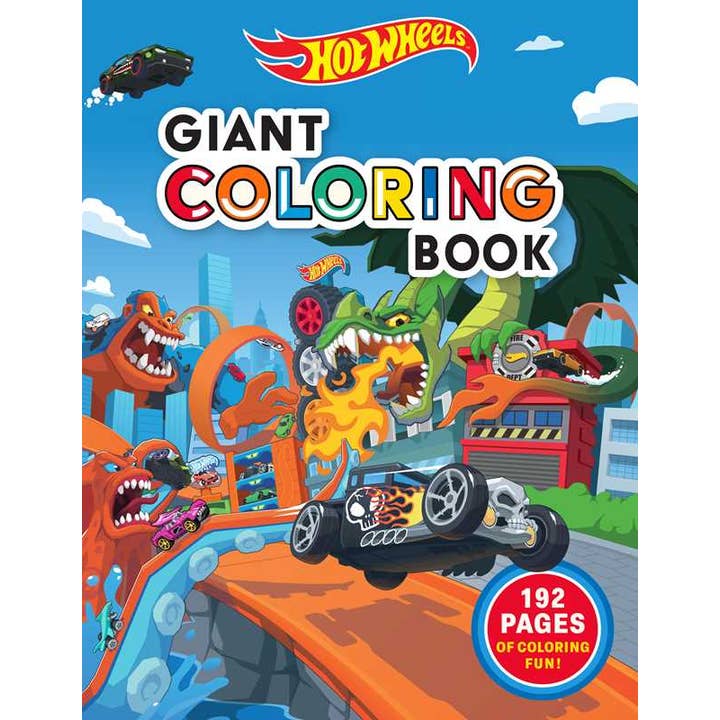 Hot Wheels theme coloring book 