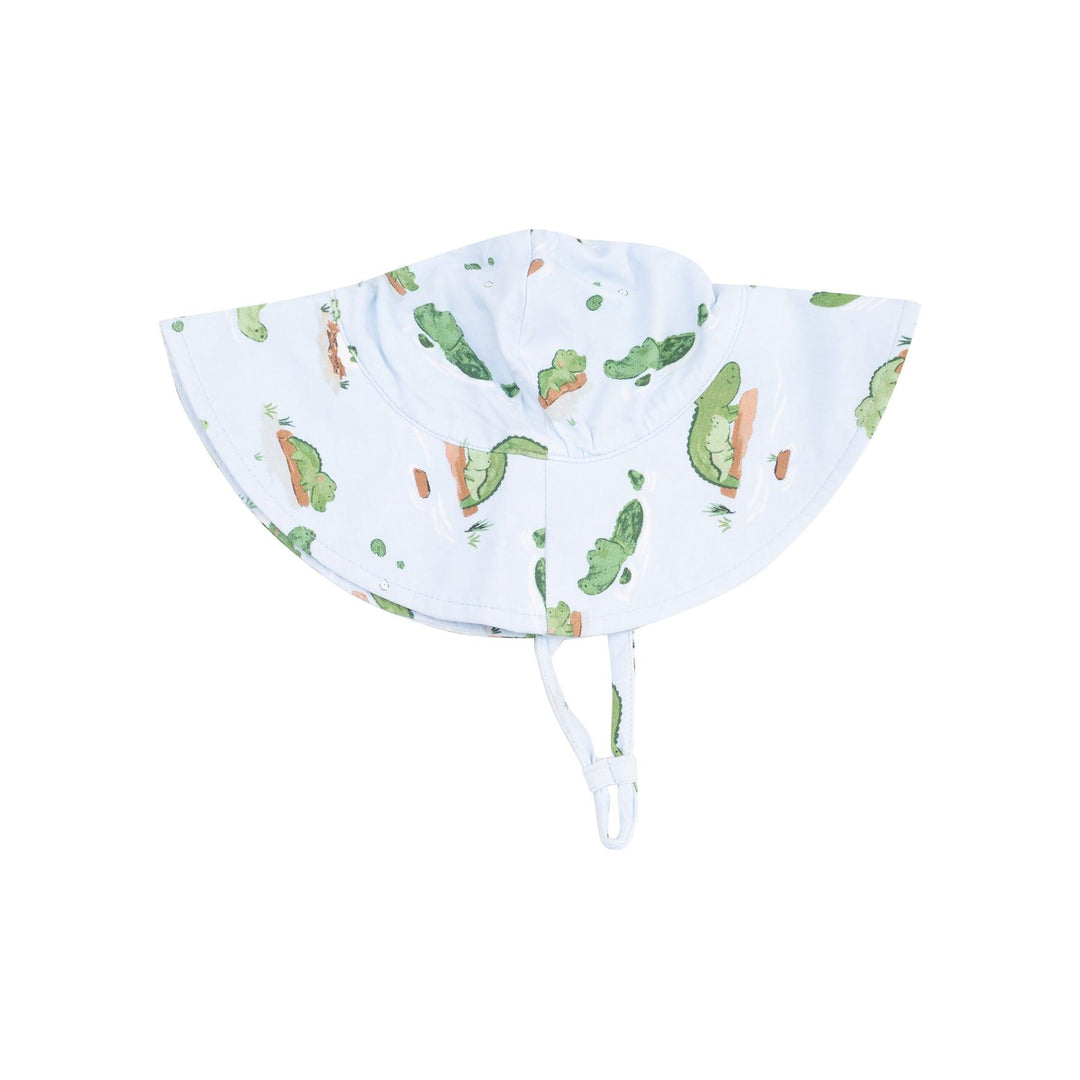 Baby Hat| Wide Brim Sunhat- Blue Alligator | Angel Dear