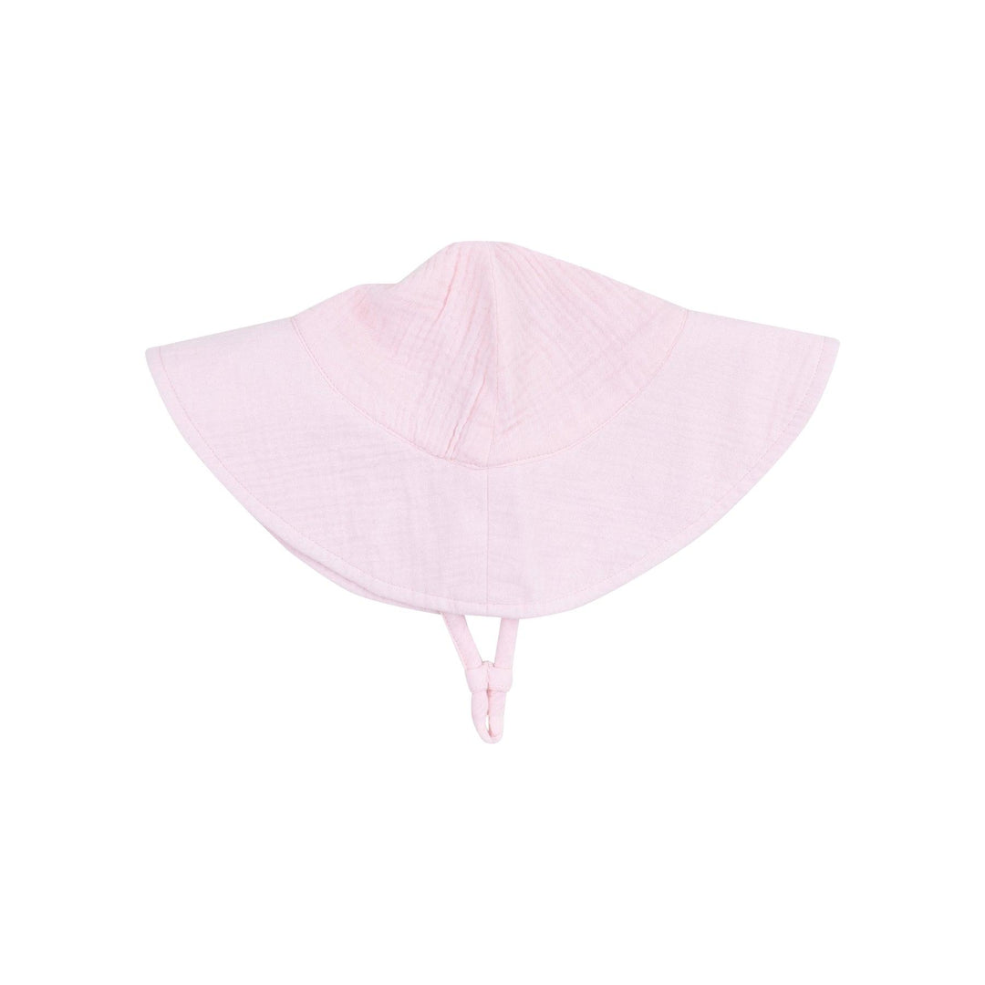 baby girl sunhat in pastel pink 