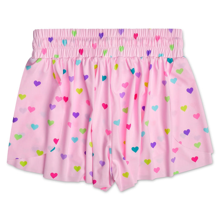 Tween Bottoms | Butterfly Shorts - Confetti Hearts | IScream
