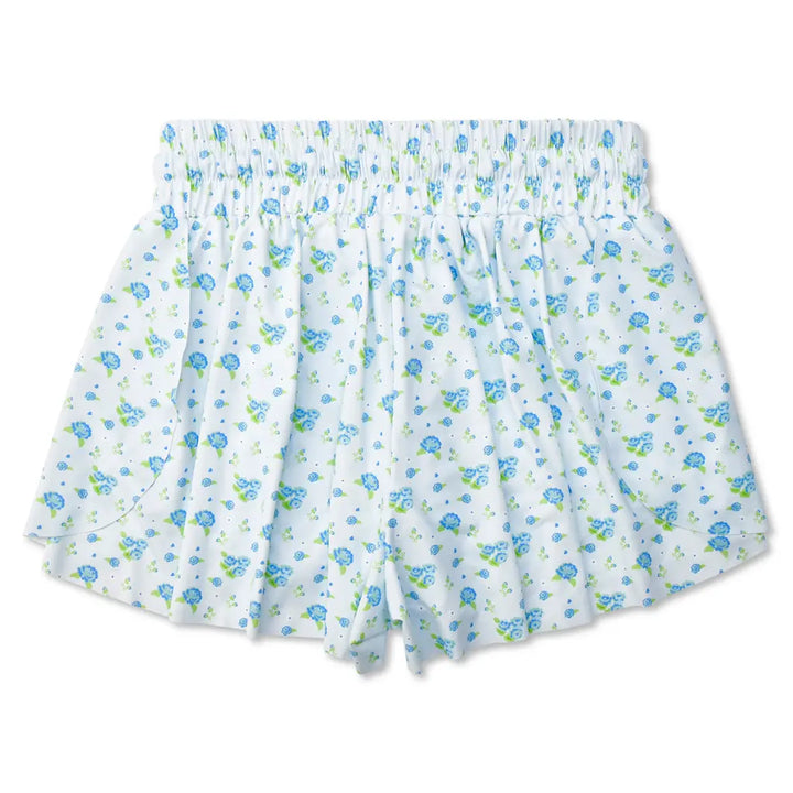 Floral patterned skirt on a white background