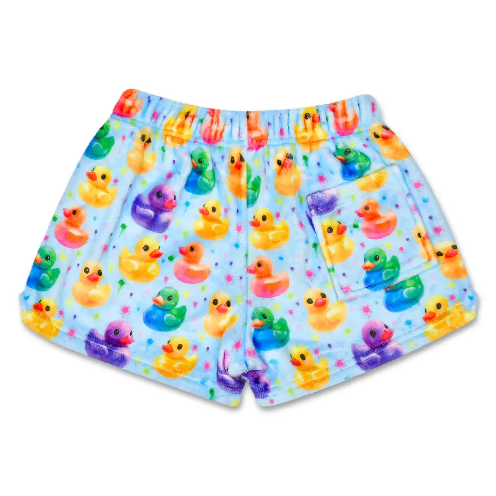 Girls Shorts | Plush Shorts- Feeling Ducky | IScream