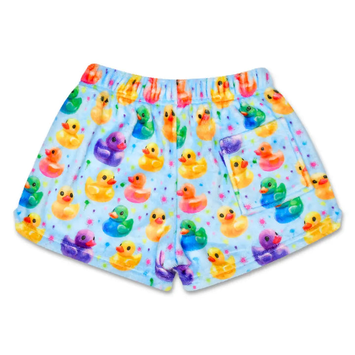 Girls Shorts | Plush Shorts- Feeling Ducky | IScream