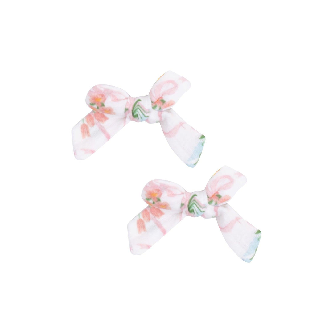 Clip | 2 Pack Hair Bow with Clip- Ribbon Bouquets | Angel Dear