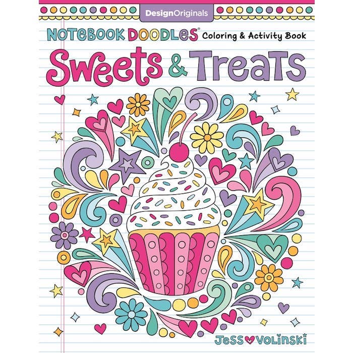Coloring Book | Notebook Doodles -Sweets & Treats| Wellspring