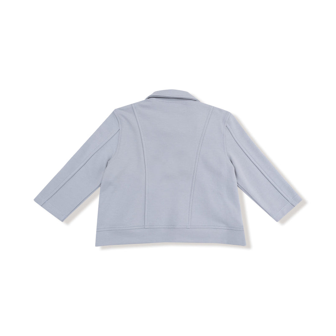 Light gray jacket on a white background