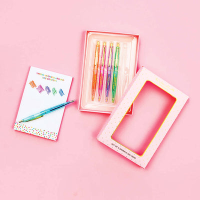 Pens | Sparkle Gel Ink Pen Set | Taylor Elliott Designs