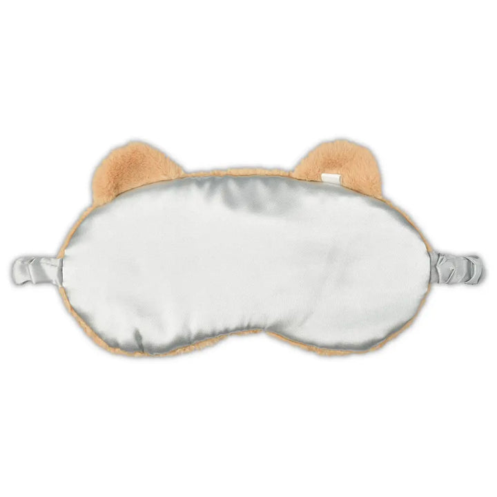 Sleep mask with bear ears on a white background