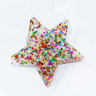 Girls Accessories |Dipped In Glitter Star Hair Claw | Ellison & Young