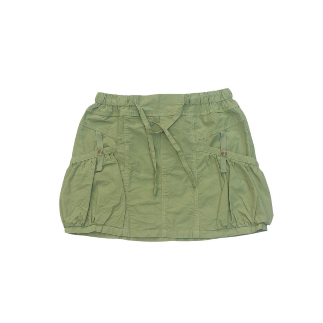 Tween Bottoms | Rima Cargo Utility Skirt- Matcha | Tenly