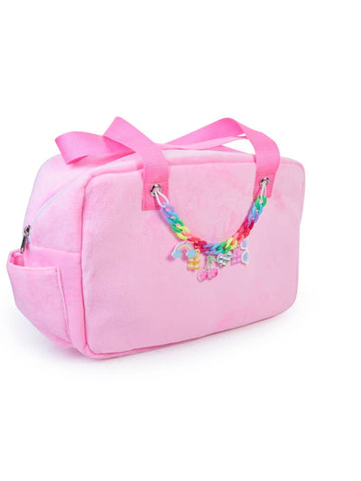 Girls Swimwear | Tote Beach Bag: Pink- Charmed Rainbow | Bling 2o