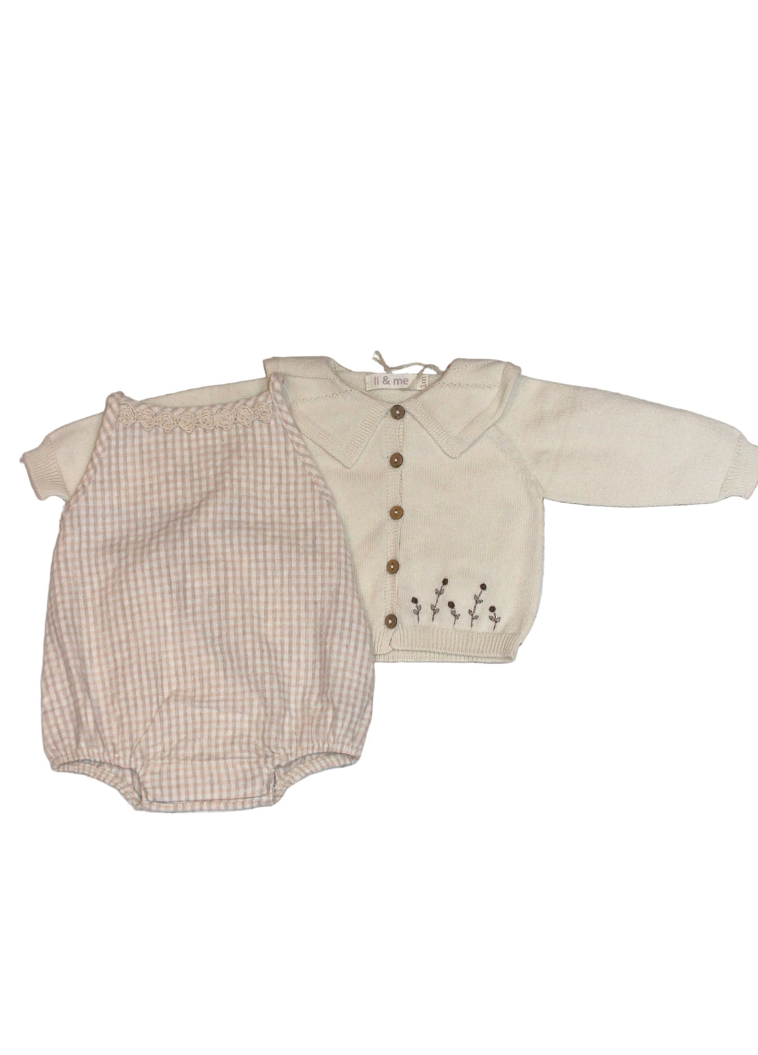 Baby Girl Jumpsuits Rompers | Tina Bubble- Candy Cream | Li and Me