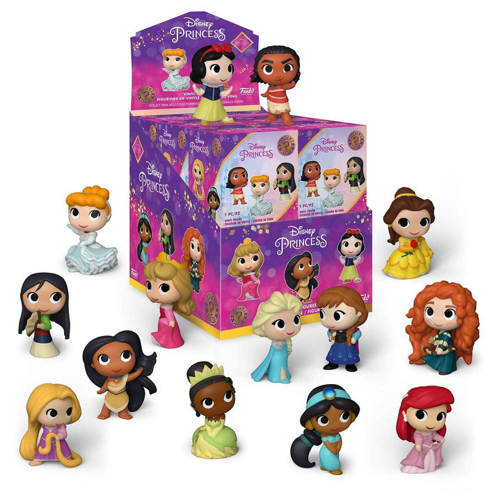 funko style figures in the form of Disney Princesses. 